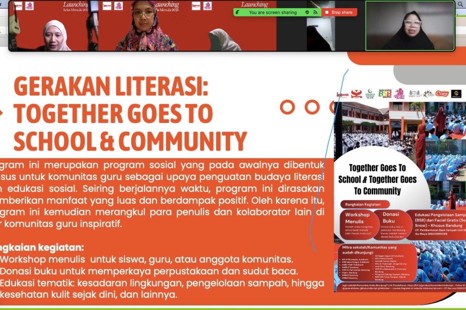 Literasi Goes to School & Community: Misi Berbakti Indscript untuk Negeri