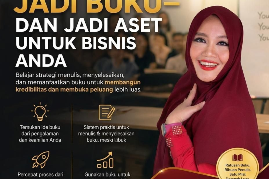 Coming Soon: Webinar “Dari Ide Jadi Buku dan Jadi Aset untuk Bisnis Anda”