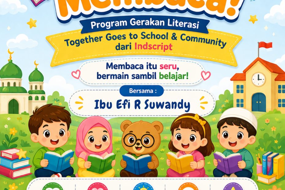 Gerakan Literasi Seru untuk Anak di TK Islam An Nisa Bandung