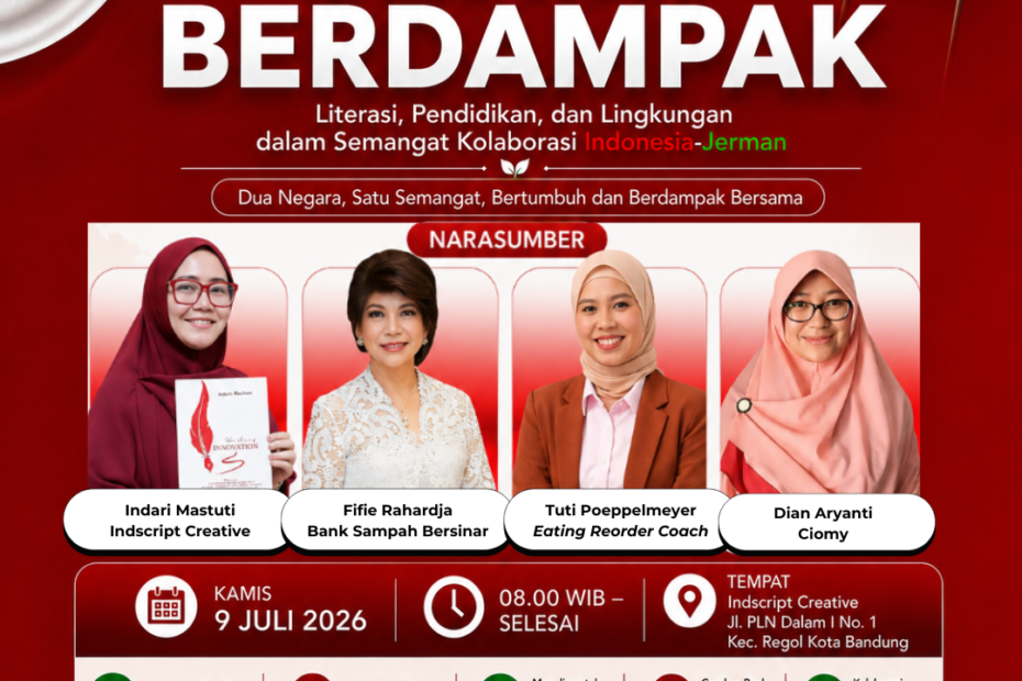 Sehat Berdampak: Literasi, Pendidikan, dan Lingkungan dalam Semangat Kolaborasi Indonesia–Jerman