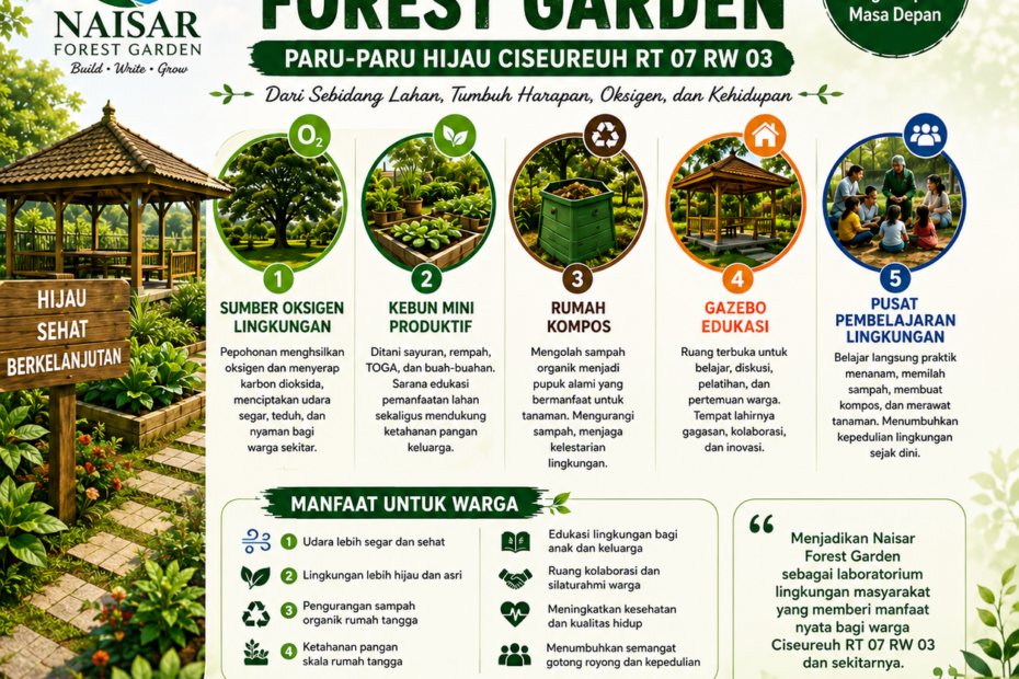 Naisar Forest Garden: Paru-Paru Hijau di Ciseureuh RT 07 RW 03 Bandung