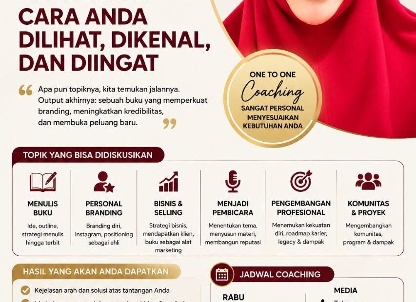 Coaching Personal 60 Menit Bersama Indari Mastuti