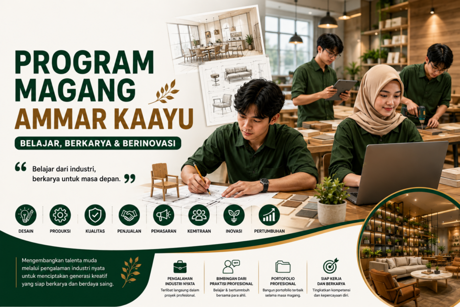 Program Magang Ammar Kaayu Workshop Furniture Bandung untuk Siswa SMK dan Mahasiswa