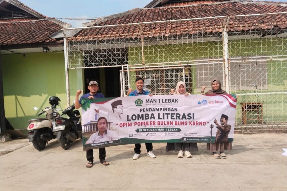 Batch ke V (Lima) - Pendampingan lomba Opini Hari Bung Karno di Sekolah MAN 1 Lebak