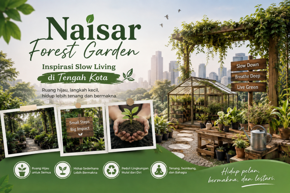 Naisar Forest Garden, Inspirasi Slow Living di Tengah Kota