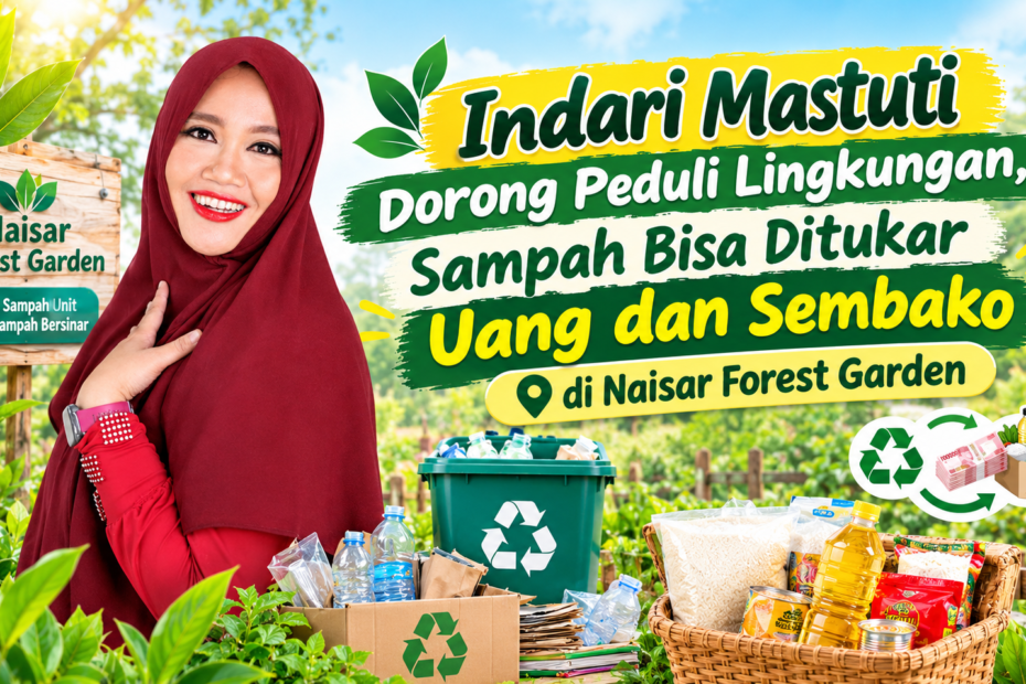 Indari Mastuti Dorong Peduli Lingkungan, Sampah Bisa Ditukar Uang dan Sembako di Naisar Forest Garden